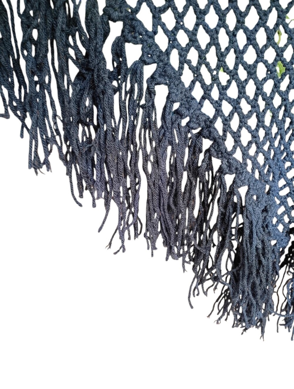 Handmade Vintage Cotton Shawl 80" × 45" - Picture 3 of 3
